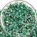 Halatool 2.2LB Natural Green Agate Stones for Aquarium Gravel & Fish Tank 0.35-0.6 Inch Decorative Pebbles for Succulent Rocks DIY Landscaping Indoor Plants Vase Fillers