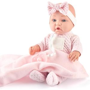 12 Inches Realistic Baby Doll Playset in Gift Box Includes Pacifier, Bottle, and Soft Blanket, Newborn Baby Doll Toy for Toddler Girls