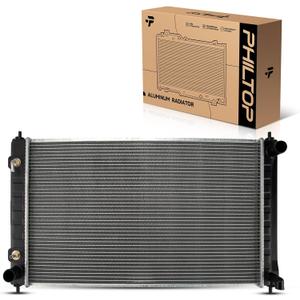 PHILTOP Engine Coolant Radiator Assembly - Compatible with 2007-2018 Altima, 2009-2014 Maxima, 2016-2022 Maxima, 21410JA00A, 21410ZN50A, 21460JA00A, 21460JN70A22, 21460ZN50A, 21460ZN50B