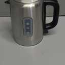 Amazon Basics Electric Stainless Steel Kettle for Tea and Coffee, BPA-Free, Fast Boiling, Auto Shut-Off, 1.1 Quarts, 1500W, Black and Silver