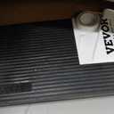 VEVOR 1.2" Rise Cuttable Threshold Ramp for Doorways, 35.4" Wide Natural Rubber Wheelchair Ramp, Non-Slip Solid Rubber Ramp with Double-Sided Tape for Doorways, Driveways, Bathroom, Smooth Tile