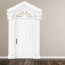 Ruining 1:12 Scale Wooden Dollhouse Door, Miniature Dollhouse Furniture, White, for Dollhouse Decoration