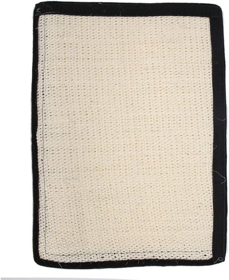 Cat Scratching BoardSisal Hemp Pet Table Leg Scratch Board Sofa Scratcher Mat Scratching Post Furniture Protector White (White)