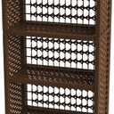 Red Lantern 53" Natural Fiber Shelving Unit - Mocha