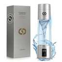 Hydrogen Water Bottle Generator- Up to 6360 PPB - Certified H2 Generator- SPE/PEM Technology - - Portable Hydration & Healthy Gift (10 Oz, Silver)