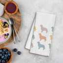 2 x WFSM Golden Retriever Gifts - Dog Kitchen Towels, Golden Retriever Decor, 1624 Inches