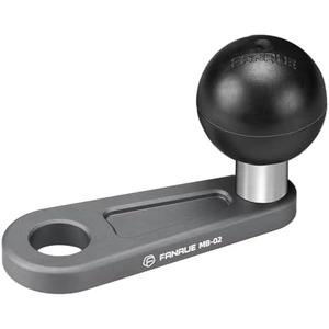 FANAUE Bolt Head Adapter Ball Base with 10mm Mounting Hole,MB-02 Aluminum Alloy Mount Base for RAM Mounts B Size 1 Inch Ball Double Socket Arm