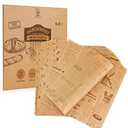 Katbite 100 Pcs Sandwich Wrapping Paper, 12x12 inch Food Basket Liners, Grease Proof & Non-stick Baking Parchment Paper
