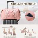 Travel Duffle Bag,Gym Bag for Women Weekender Carry on Overnight Bag Personal Item Bags Yoga Tote Bag with Wet Pocket Toiletry Makeup Bags for Sport Dance Trips Hospital Pink