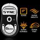 SOULWIT Glass Mouse Skates for Logitech G PRO X Superlight 2 DEX Wireless Gaming Mouse (Do Not Fit GPro X Superlight 1/2/2C/2SE) - White