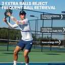 Pickleball Holder Sleeves (L(15"-20"Bicep), 2 Pairs - White + Black)