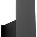 3-504-15 Reflex - 20 Inch 14W 2 LED Wall Sconce, Black Finish with Black Metal Shade