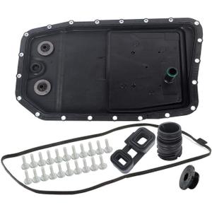 KARPAL 6HP26 Auto Transmission Oil Filter Pan Repair Kit w/Gasket Bolt O-ring Adaptor 24117571227 Compatible With BMW Land Rover
