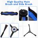 2 x Replacement Parts for Ecovacs Deebot X8 Pro Omni/Yeedi S14 Plus Robot Vacuum Cleaner - Spare Accessories 1 Main Brush 1 Roller 4 HEPA Filters 6 Side Brushes 6 Dust Bags