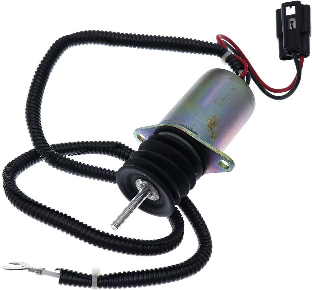 Solarhome AM124379 AM124377 Fuel Shutoff Solenoid Compatible With John Deere 655 755 756 855 856 955 F915 F935 4475 5575 6675 7775