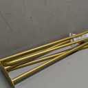 Hanging Room Divider Curtain Rod U Shaped Wall Divider for Privacy Separation Modern Room Separator Curtain Track Metal Space Divider for Bedroom, Fitting Room and Beauty Salon Privacy (Gold)