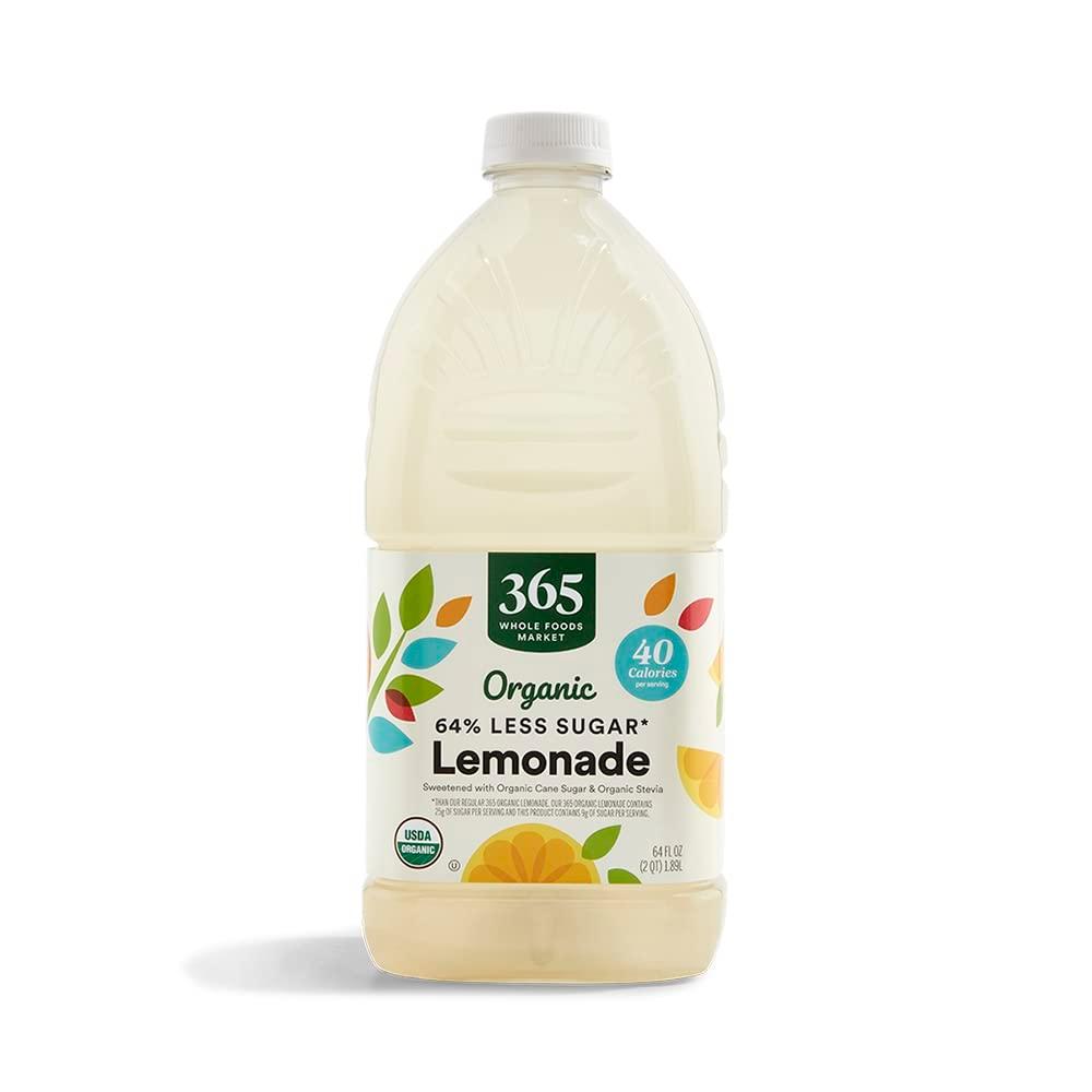 365 by Whole Foods Market, Organic Light Lemonade, 64 Fl Oz, BBD 03/03/2026