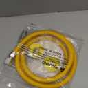 72" Flexible Gas Line Hose,Appliance Gas Line with Connector 1/2" MIP 1/2"FIP Fitting OD(1/2" ID) Gas Range Connector Kit for Stove,Gas Stove,Dryer,Water Heater By MIFLUS