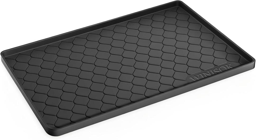 Silicone Sink Mat 19" x 19", Waterproof Kitchen Mat for Sink, Counter and Cabinet