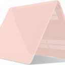 IBENZER Compatible with New MacBook Air 13 inch case 2022 2021 2020 M1 A2337 A2179 A1932, Hard Shell Case&Keyboard Cover&Screen Film for Mac Air 13 with Touch ID (2018-2022), Sakura Pink,AT13SKPK+2
