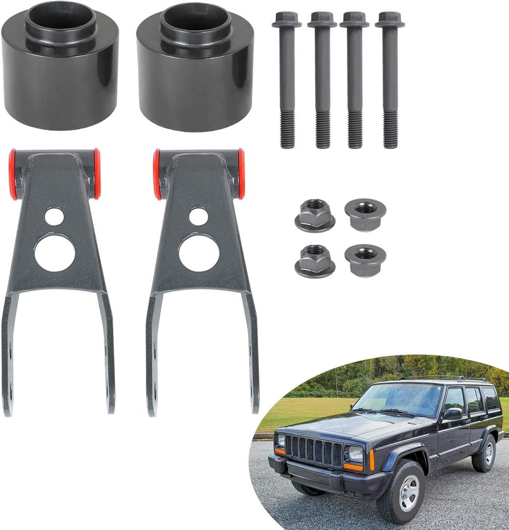 3 Inch Front 2 Inch Rear Full Leveling Lift Kit Replacement for XJ 1984-2001 2WD 4WD
