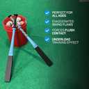 SplitSwing 4-in-1 Baseball & Softball Swing Trainer Flat Bat, Split Grip, Half Bat, Underload Batting Aid. Baseball Training For All Levels. Makes Hard Contact Feel Automatic.