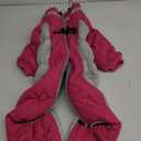 SUNFURA Full Body Dog Coat - Warm Fleece Jacket for Large Dogs, Turtleneck Winter Coats with Harness, Reflective Windproof Dog Snowsuit with Legs for Labrador,Golden Retriever, Hot Pink 2XL