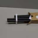 TONIAL Curtain Rod 32 to 58 Inch(2.6-4.8ft), Telescoping Splicing 3/4 Drapery Rods for Windows 20 to 53 Inch(1.7-4.4ft), Decorative Single Rod with Small Cap Finial, Black