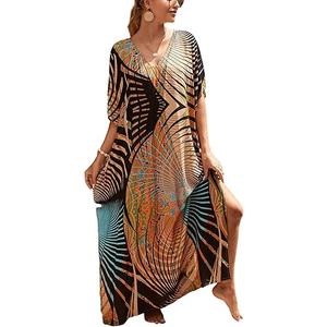 Kaftan Dresses for Women Plus Size Bathing Suit Cover up Caftan Maxi Beach Dresses, Size -2XL Kaftan Dresses for Women Plus Size Bathing Suit Cover up Caftan Maxi Beach Dresses, Size -2XL