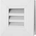 PATIKIL Door Air Vent Cover, 4" x 4", Aluminum Grille Ventilation Cover Louvered for Cabinet Wardrobe Door, Silver Tone