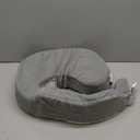 My Brest Friend Super Deluxe Nursing Pillow - Enhanced Comfort & Ergonomic Breastfeeding Pillow for Ultimate Support For Mom & Baby - Adjustable and with Handy Side Pocket, Platinum