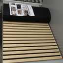 94.5 x 23.6 in Acoustic Wood Wall Panels,3D Flexible Soundproof Wall Panels,Wood Slat Wall Panel for Interior Wall Decor (Oak)