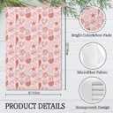 Giosve Pink Beach Kitchen Towels, Pink Starfish Seashell Oyster Coastal Beachy Hand Towels for Bathroom, Preppy Beach Decor Dish Tea Towels for Kitchen, Coastal Bathroom Decor, 16x24 Inch