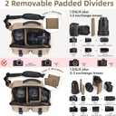 TAAOKA Camera Sling Bag,DSLR Camera Bag with Tripod Holder,Waterproof Camera Shoulder Crossbody Bag for Photographers(Coffee), 12.6 x 5.1 x 7.8 inches