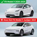 Tesla Rim Protector Model Y 21 inch|Fit 21 Inch berturbine Wheel Covers 20202024|Hubcap Guards ABS Trim Rings for Curb Rush Prevention |Matte Black(Set of 4)|Tesla Model Y Accessories