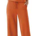 AFITNE Women's 2 Piece Lounge Set Air Essentials Outfits Sleeveless Tank Crop Top Wide Leg Sweatpants 2026 Tracksuit (Coffee691)