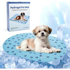 Dog Cooling Mat, Patented Gel Cooling Dog Bed, Non-Slip Waterproof Gel Cooling Pad for Small Dogs, Pet Cooling Mat for Indoors Outdoors, Crate Kennel Car Travel 16"x23.6"