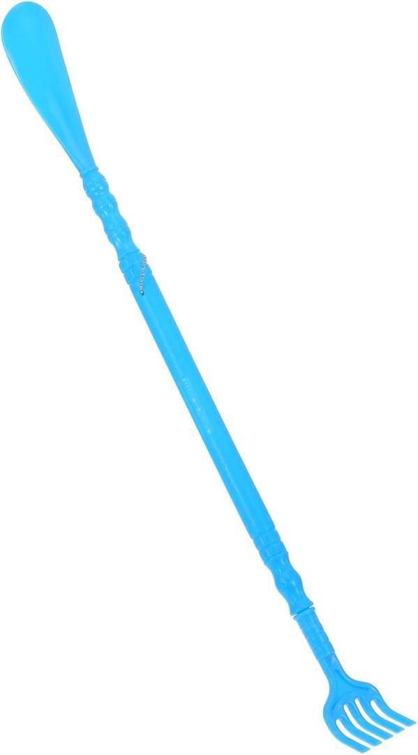 2-in-1 Shoehorn Back Scratcher Handheld Massage Shoe Horn Tool Multi-Function Shoe Lifter for Easy Wearing Itch Relief and Daily Back Care