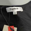 Popilush Cocktail Dress Long Sleeve Square Neck Midi Dress Shapewear Tummy Control Bodycon Dress Party Evening Built in Bra Classic Black, M