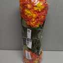 6 Bundles Artificial Fall Flowers Faux Mums,UV Resistant Fake Flowers Silk Flowers Fake Mums for Fall Decor Outdoor Indoor Table Centerpiece Kitchen Pot Porch Wedding Garden Cemetery Autumn