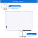 White Board Dry Erase 60 x 36maxtek Large Magnetic Whiteboard 5' X 3' Dry Erase Board Foldable with Long Marker Tray for Wall-Mounted Aluminum Memo Board Supplies for Class Office & Home