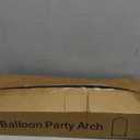 6 ft Arch Backdrop Stand, Wedding Arch Frame, Stable Metal Background Stand with Square Base Ground Nails, for Birthday Party Baby Shower Garland Decoration, Gold