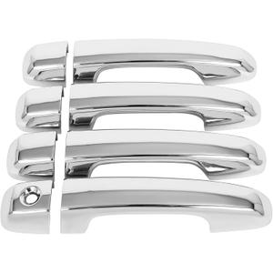 OCPTY 4PCS Door Handle Covers for 2010-2019 for Toyota 4Runner Exterior Driver Side & Passenger Side Car Door Handle Covers Trim Kit Chrome