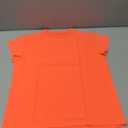 ZDC Girls Athletic Yoga Shirts Summer Short Sleeve Quick Dry Crop Tops Basic Gym Tees Bright Orange, Size 150 