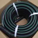 Heavy Duty Garden Hose 100ft, NON-EXPANDABLE Flexible Water Hose, Kink Resistant Lightweight Hybrid Hose, Leakproof Hose Male to Female Fittings (Black+Green)
