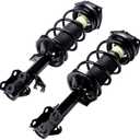 ECCPP Complete Struts Front Pair Strut Coil Spring Assembly Shock Absorber for Nissan Versa 2007 2008 2009 2010 2011 2012 for Nissan Versa Set of 2