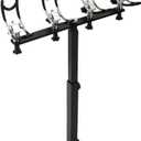 360 Degree Rotation & Adjustable Height PVC Coated Aluminum Fishing Rod Holder with Mounting Plate for Boat Yachts and More