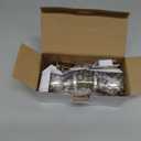 BESTTEN Keyed Entry Door Knob with Lock, Interior and Exterior Door Lock, Standard Ball, Satin Nickel