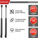 C16-08055 20 Inch 120Lb/533N Gas Strut Spring Shock Lift Support for RV Bed Door Truck Tonneau Cover Tanning Bed Heavy Duty Tool Box Lid Basement Floor Boat Hatch Shed Window, se200p-120, 2 PCS