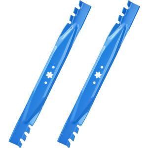 Aeagle 942-04290-X Mulching Blades for Cub Cadet XT1 LT46 XT2 LX46 ZT1 46 KH RTZ46 L46 LTX 1045 1046 46 inch Zero Turn Lawn Tractor 942-04244A 942-04244A-X 942-04290, 6 Point Star, 2 Pack Blue